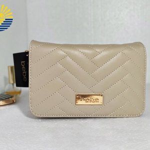 BEBE Sophia Sand CrossBody Bag.